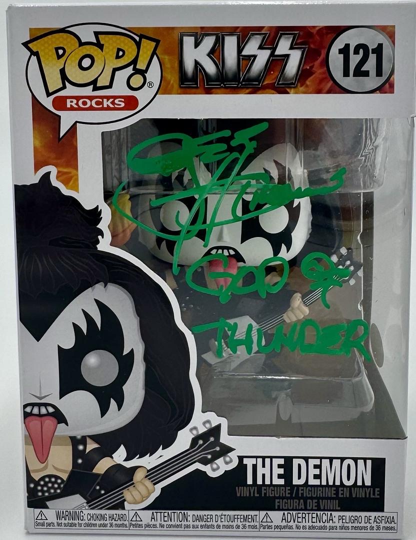 Gene Simmons (KISS) signed Funko Pop #121 w/inscription - JSA COA